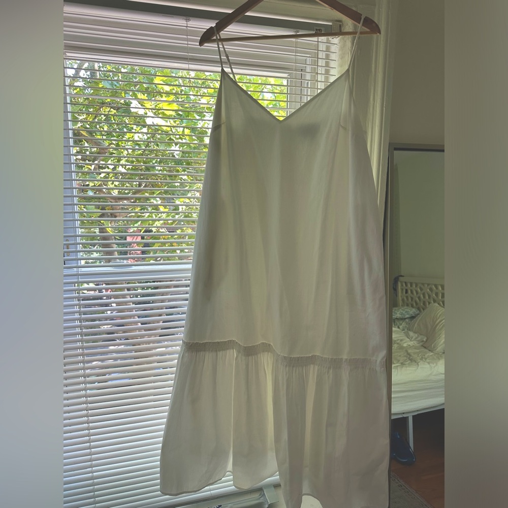 Jcrew White Midi Dress